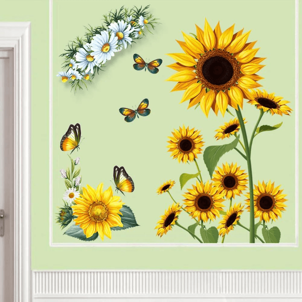 Zonnebloemen Muurstickers
