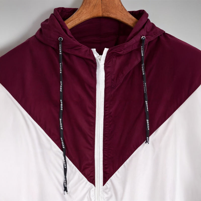 Tweekleurige Windbreaker Jas