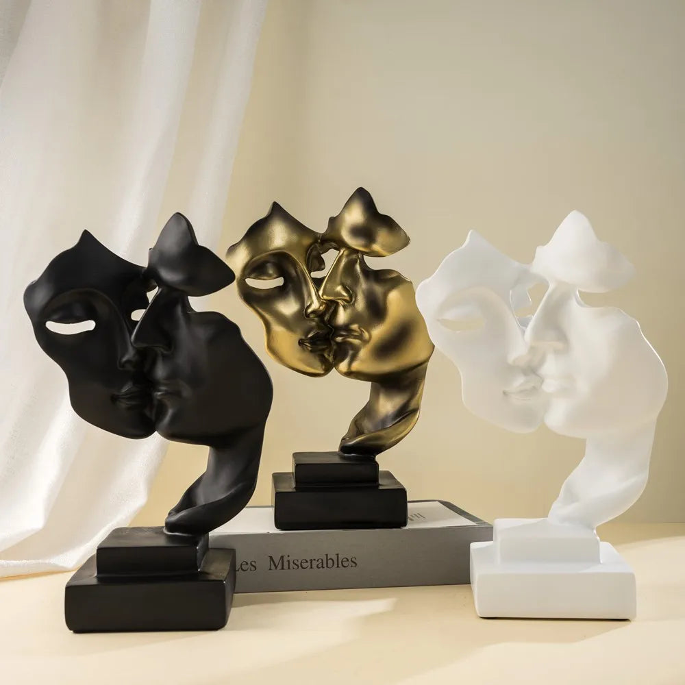 Abstract Gouden Standbeeld Decoratie voor Kantoor en Woonkamer 2