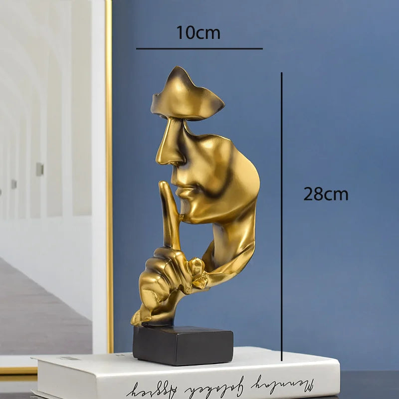 Abstracte Decoratie Stille Denker voor Thuis 0