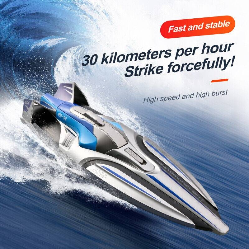 Afstandbestuurbare Boot Professioneel Racen met Dubbele Motoren en LED-verlichting 6