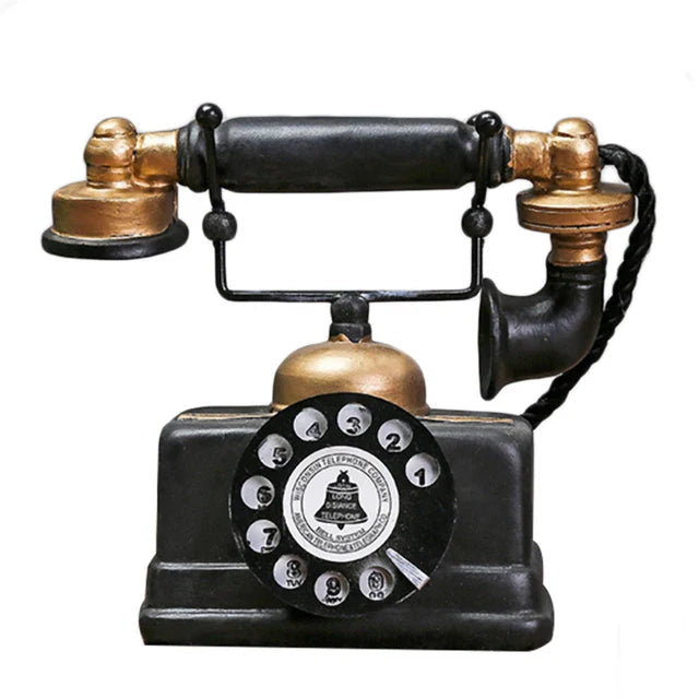 Antiekstijl Telefoon Ornament Vintage Decoratie voor Woonkamer en Kantoor 3