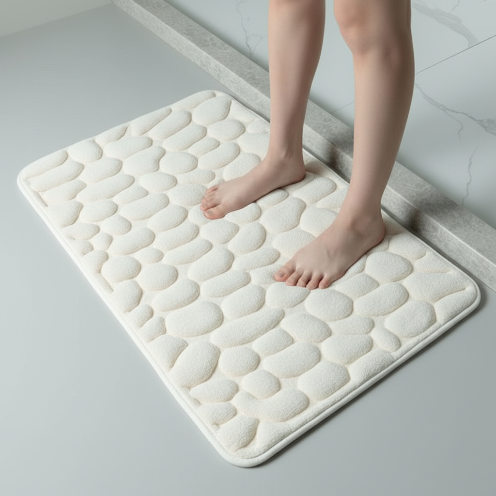 Antislip Badmat Met 3D Reliëf Voor Badkamer 0