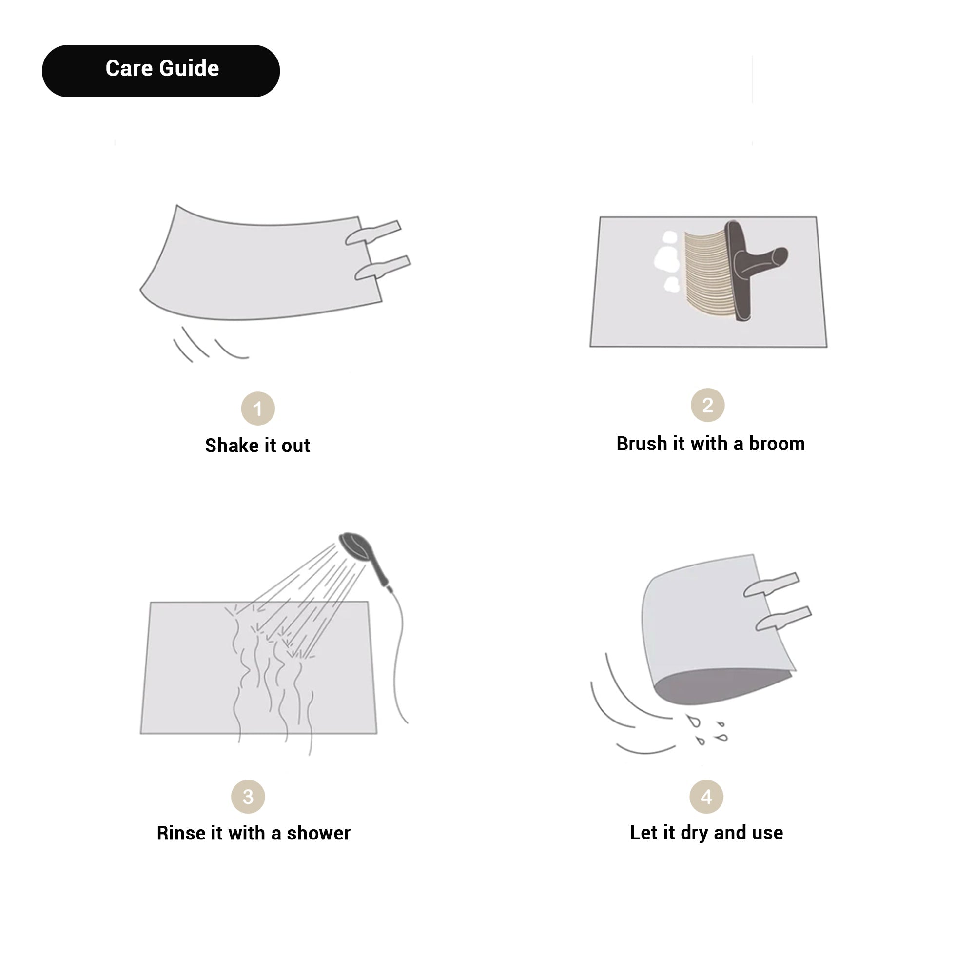 Antislipmat met Trendy Letterprint voor Entree 8