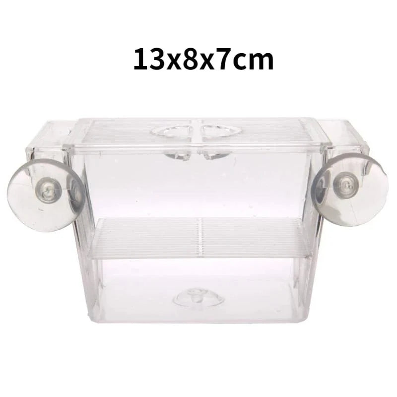 Aquarium Broederij Box Dubbellaags Met 4 Compartimenten Transparant 6