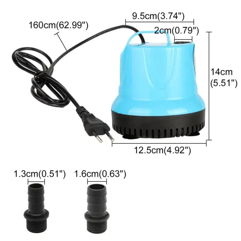 Aquarium Dompelpomp met 360° Waterabsorptie 1