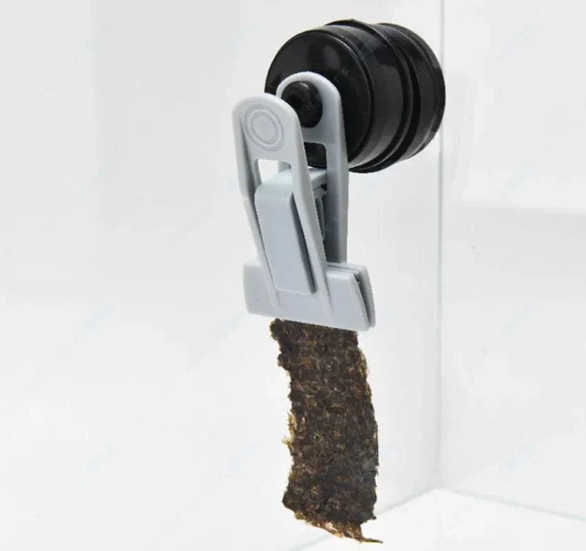 Aquarium Voedingsclip voor Zeewier en Groenten met Magnetische Bevestiging 1