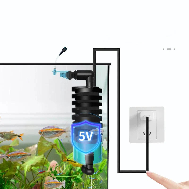 Aquariumfilter USB-zuiveringstechnologie Compact en Lichtgewicht 3