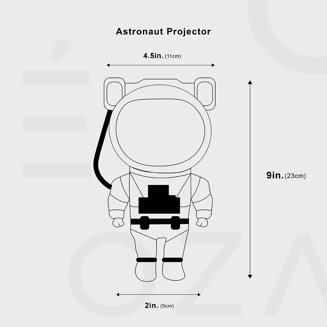 Astronaut LED-projector met 360° Draaibare Kop 7