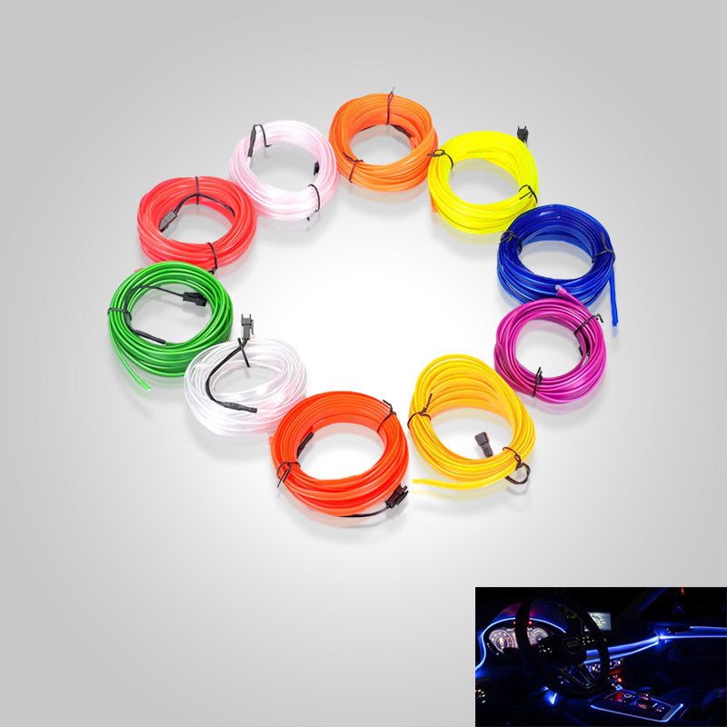 Auto Neonverlichtingsset USB Aansluiting voor Futuristische Auto Styling 3
