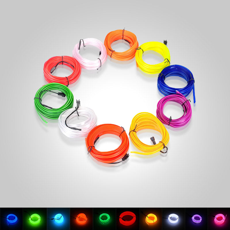 Auto Neonverlichtingsset USB Aansluiting voor Futuristische Auto Styling 4