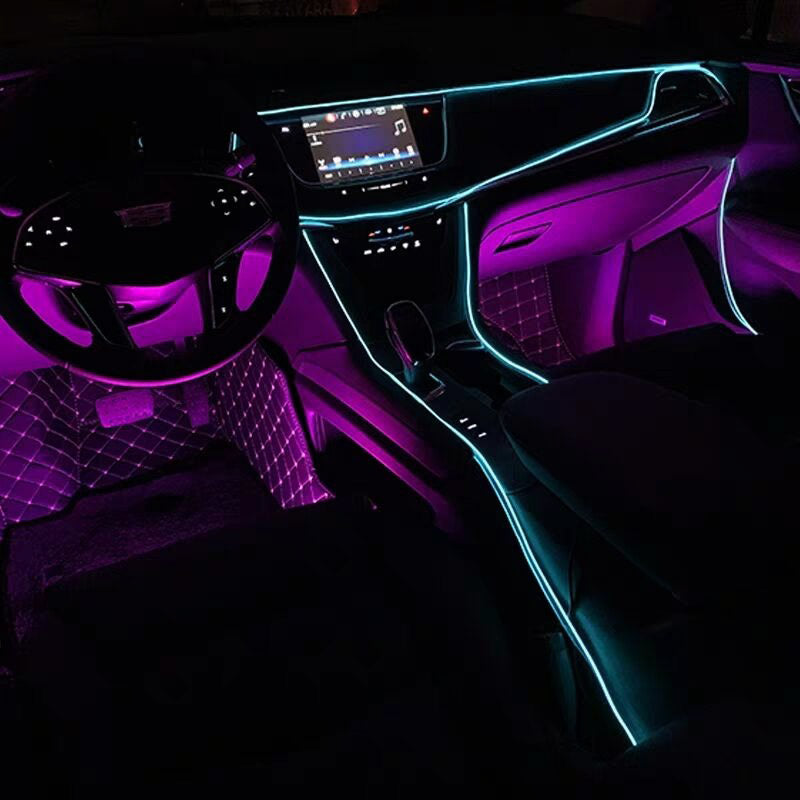 Auto Neonverlichtingsset USB Aansluiting voor Futuristische Auto Styling 5