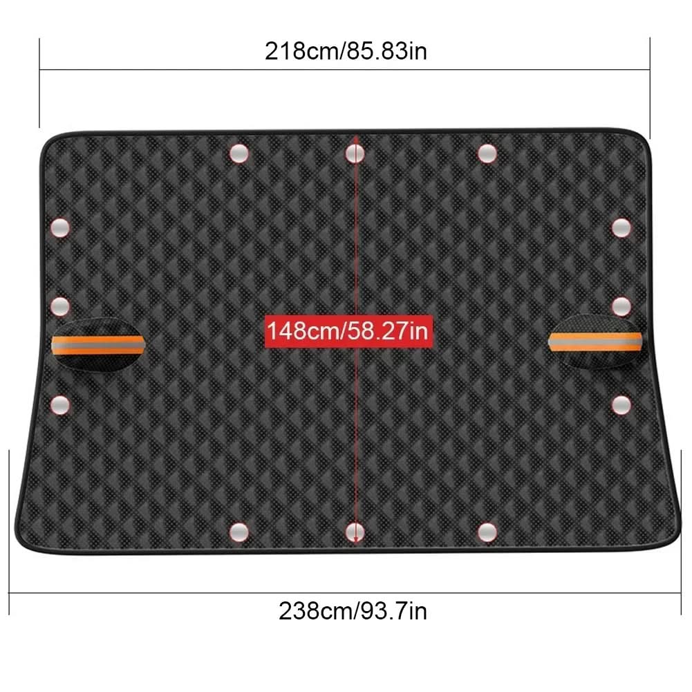 Autohoes voor alle seizoenen met magnetische bevestiging 8