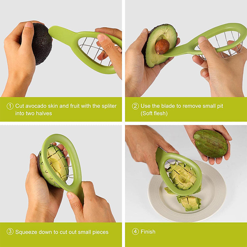 Avocado Snijgereedschap Blokjes voor Keukengebruik 3