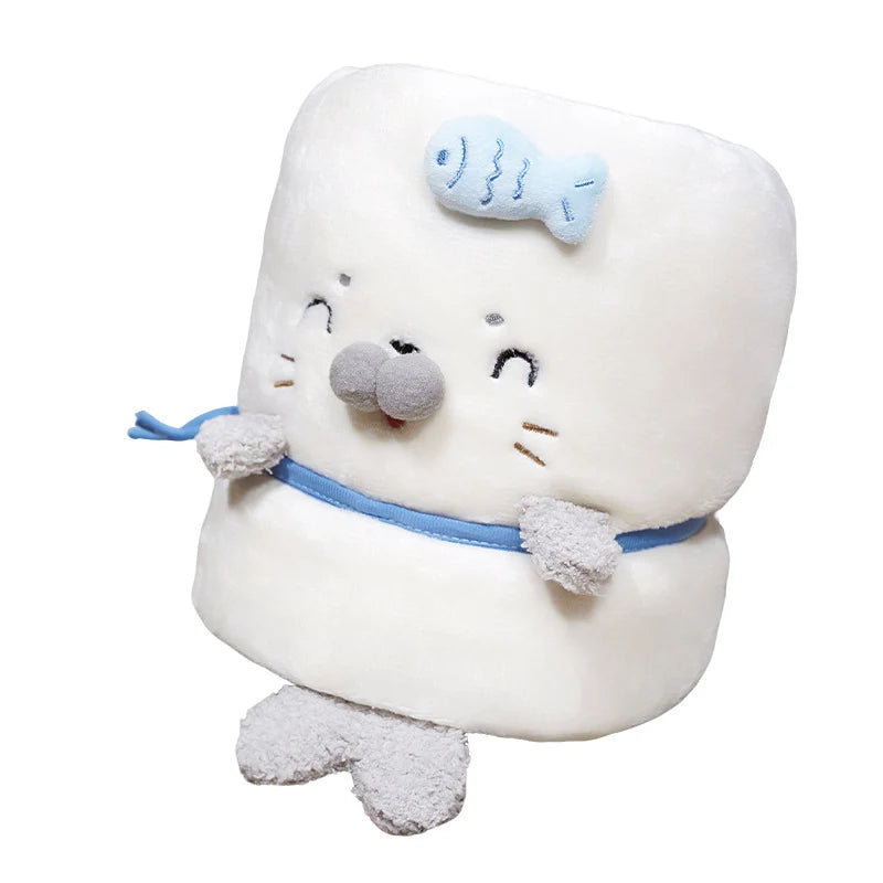 Baby Badhanddoek met Capuchon Zeehondenmotief Pluche 4