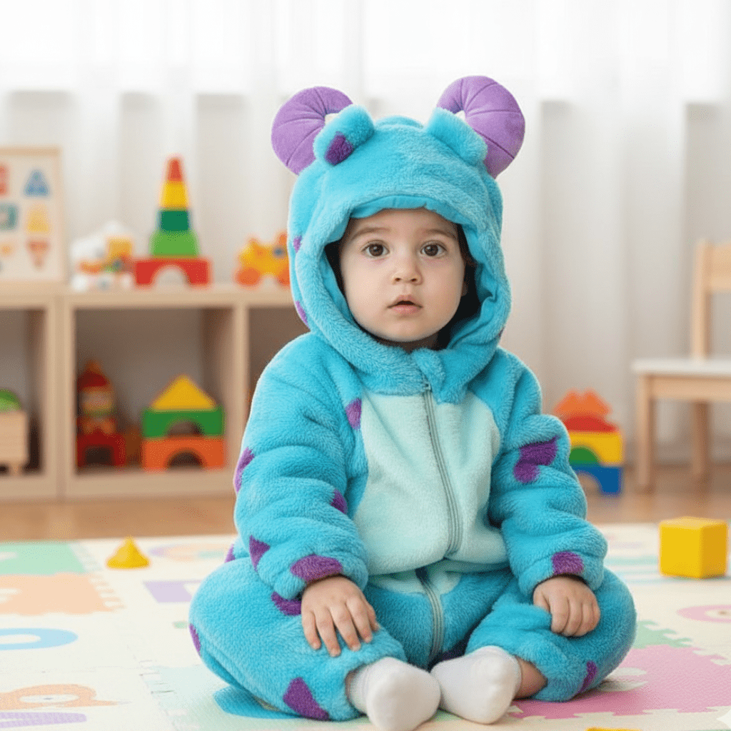 Baby Overall Dierenontwerp Met Ritssluiting 0