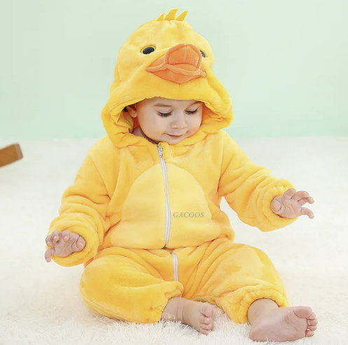 Baby Rompertje Dierenprint met Capuchon 10