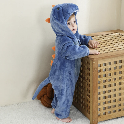 Baby Rompertje Dierenprint met Capuchon 13