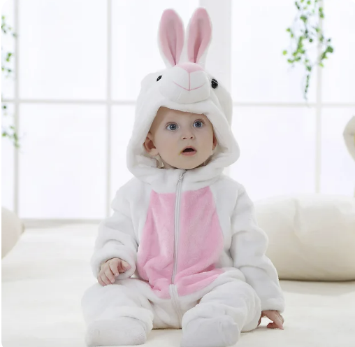 Baby Rompertje Dierenprint met Capuchon 16