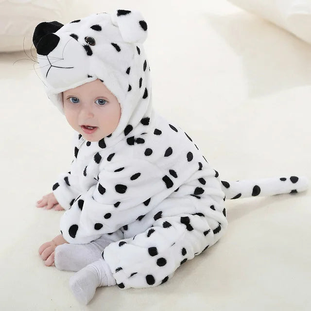 Baby Rompertje Dierenprint met Capuchon 6