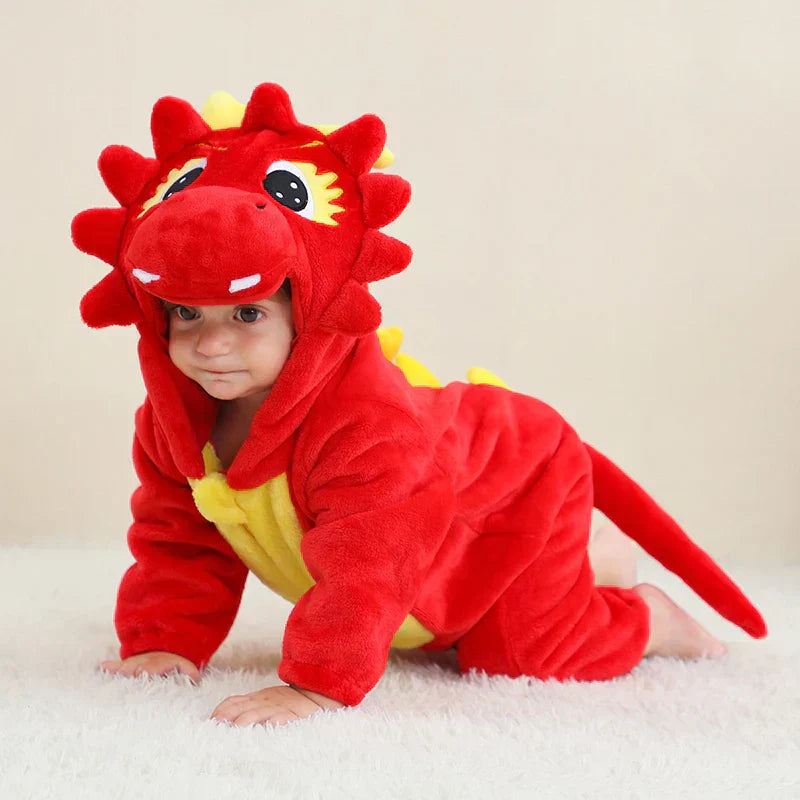 Baby Rompertje Dierenprint met Capuchon 9