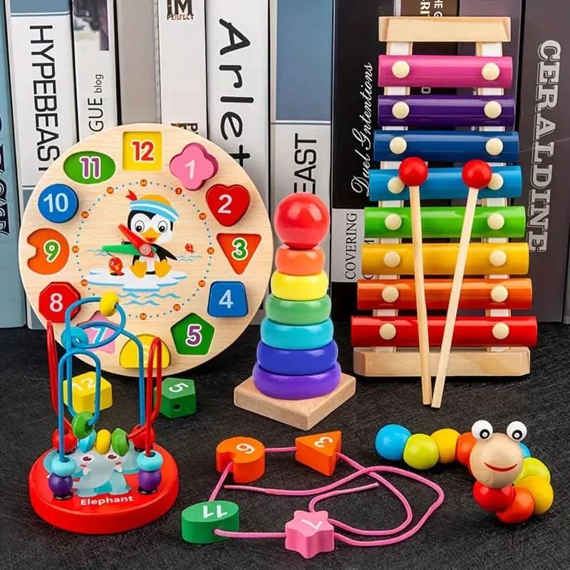 Baby's Montessori Speelset 5-in-1 Creatief Leren en Ontdekken 1