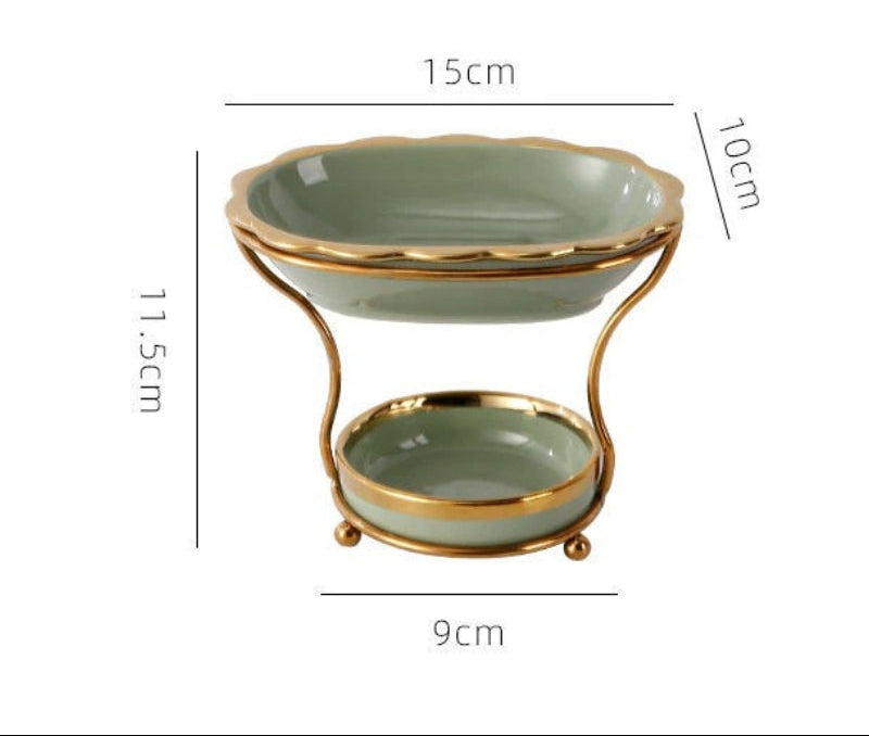 Badkamer Zeepbakje met Verhoogd Afdruiprekje 6