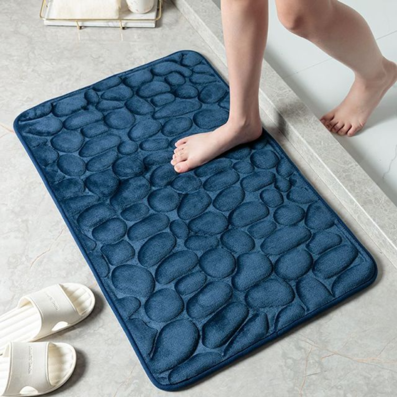 Badmat Antislip Kiezelontwerp voor Badkamer en Douche 0