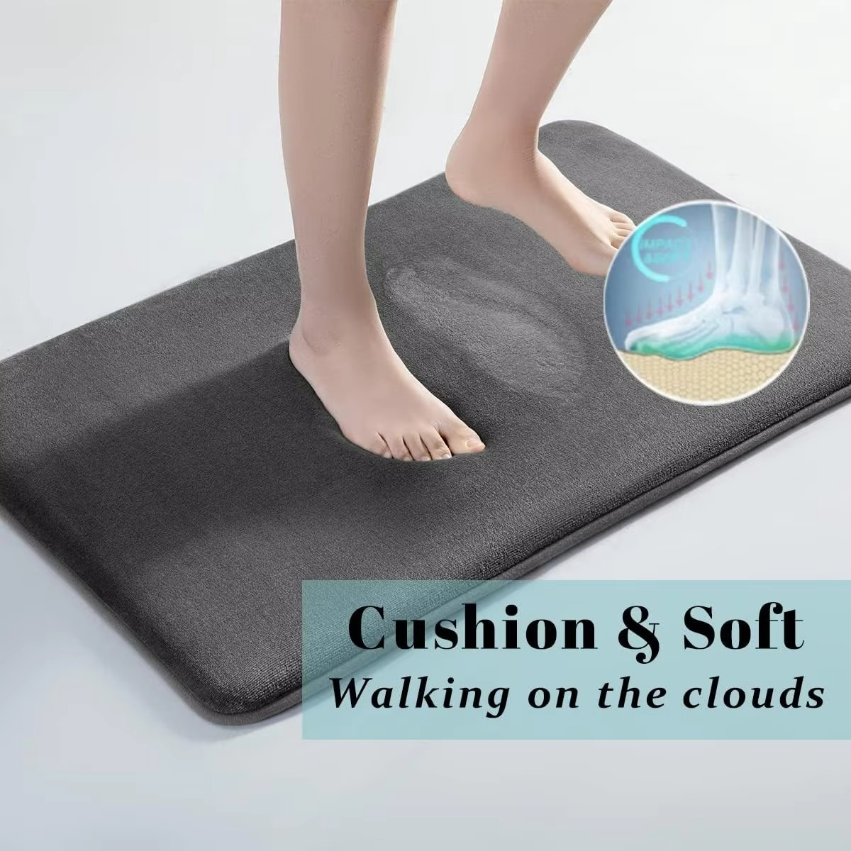 Badmat Luxe Antislip Koraalfluweel 2