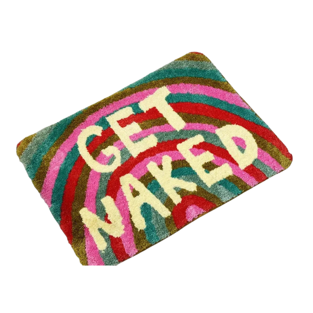 Badmat Regenboog Get Naked Antislip