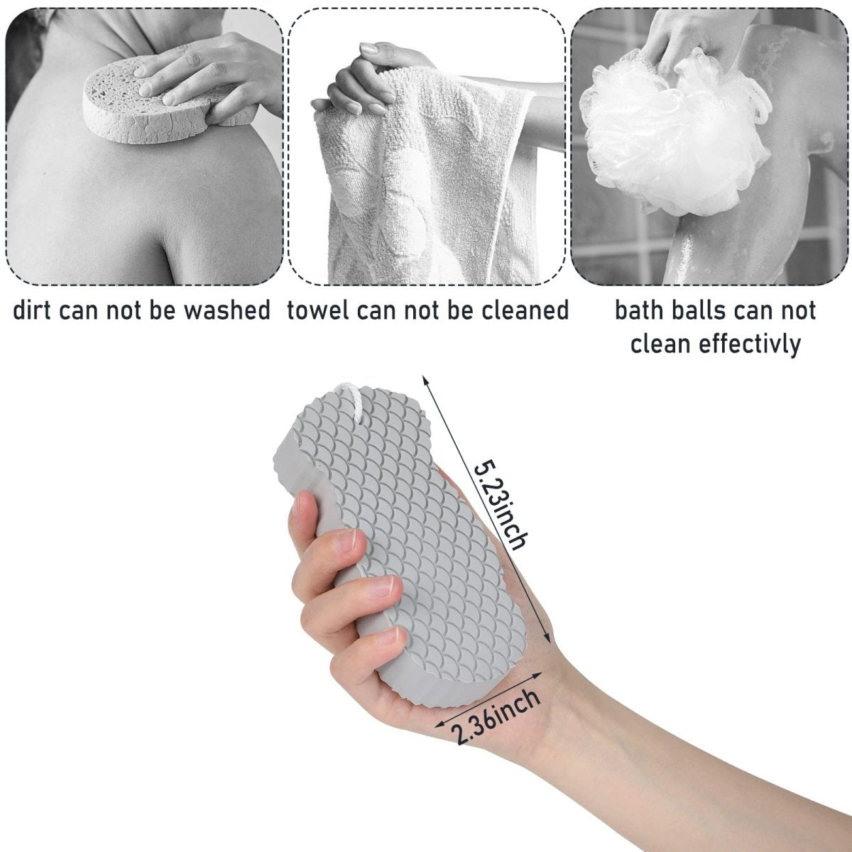 Badspons voor Exfoliatie en Reiniging voor Het Hele Gezin 8