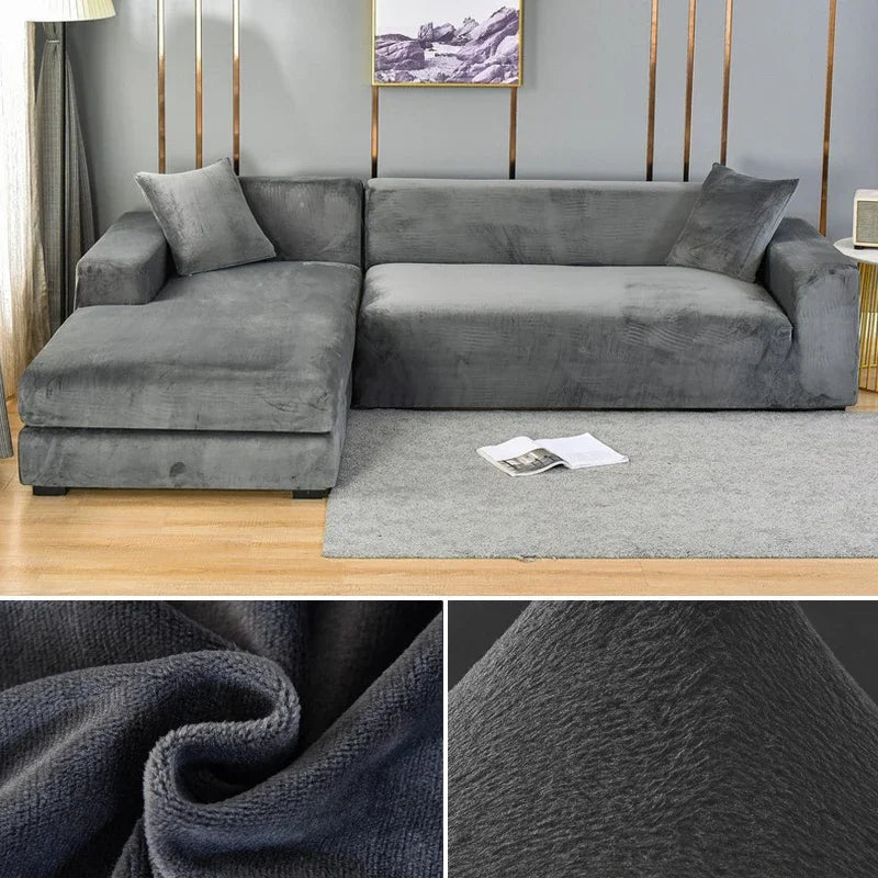 Bankhoes Stretch Fluweel Perfecte Pasvorm voor Elke Bank 8