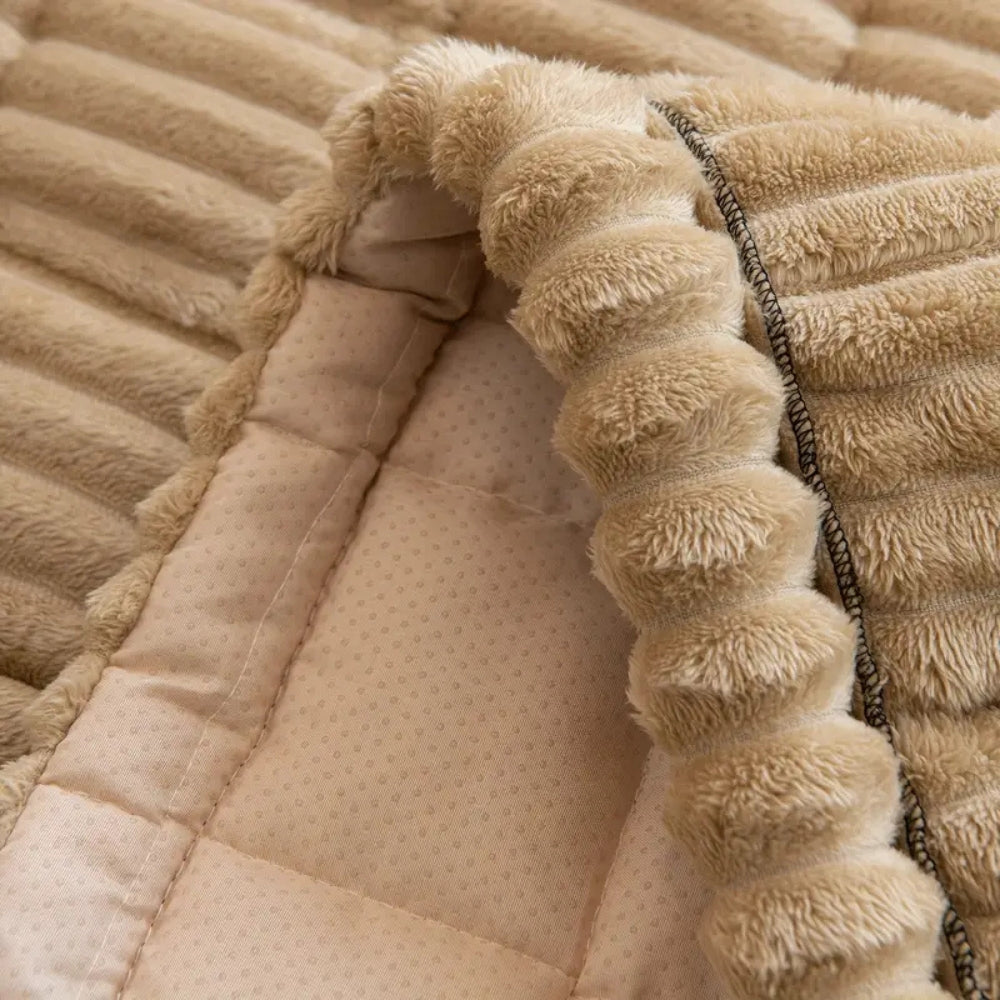 Bankhoes met Geplooide Randen voor Woonkamer 1