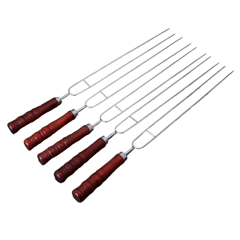 Barbecuevorkenset Voor Buiten Koken 5-Delig Met Opbergtas