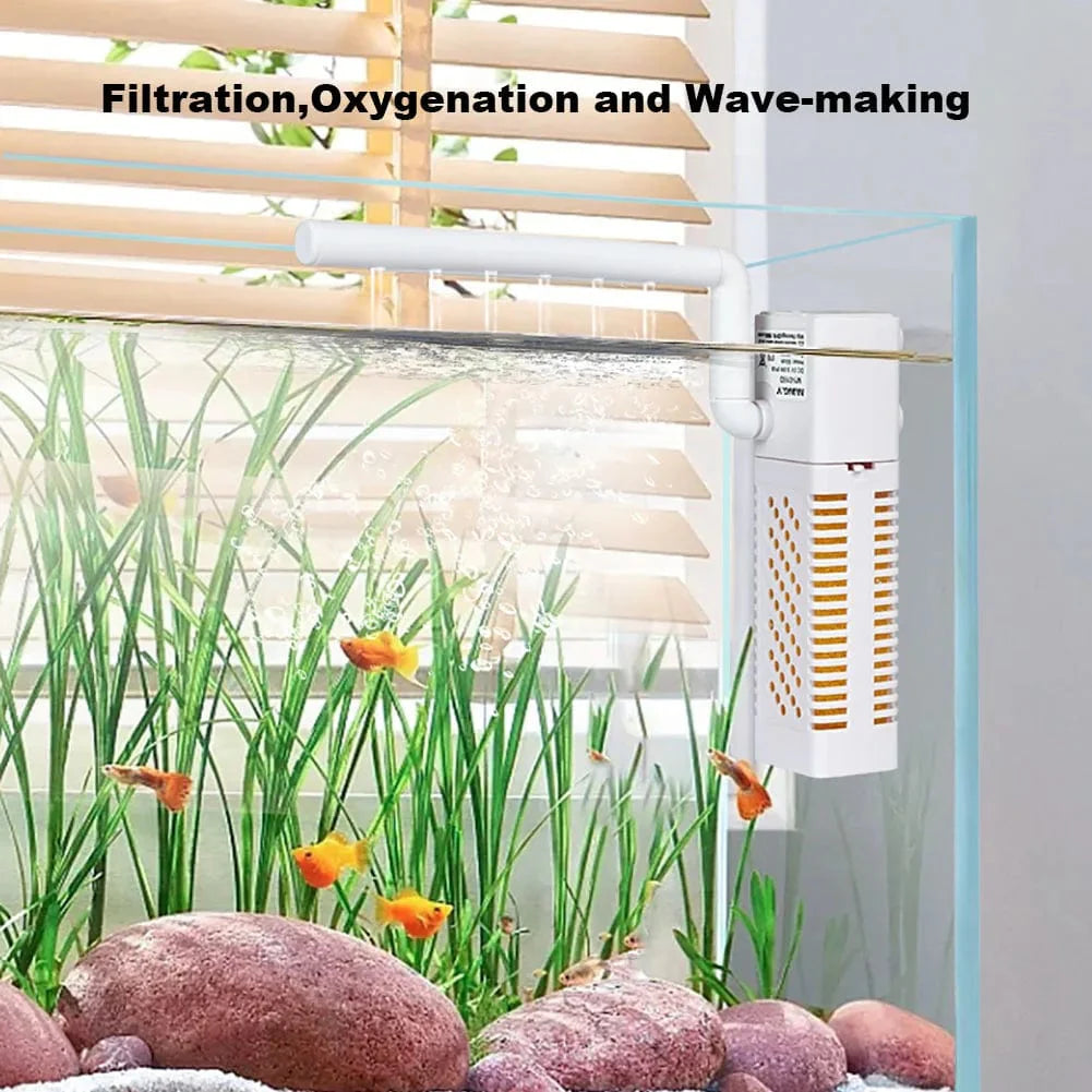 Binnenfilter voor Aquarium met Circulatiepomp en Regendouche-effect 2