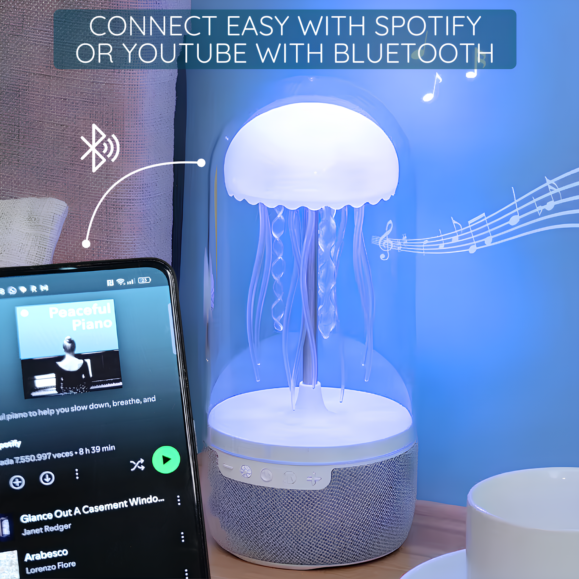 Bluetooth Jellyfish Luidspreker Met Neonlichten 4
