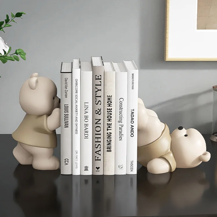 Boekensteun Milo Bear Speels Decoratief Accent voor Boeken 0