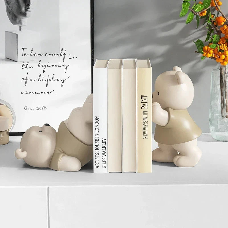 Boekensteun Milo Bear Speels Decoratief Accent voor Boeken 1
