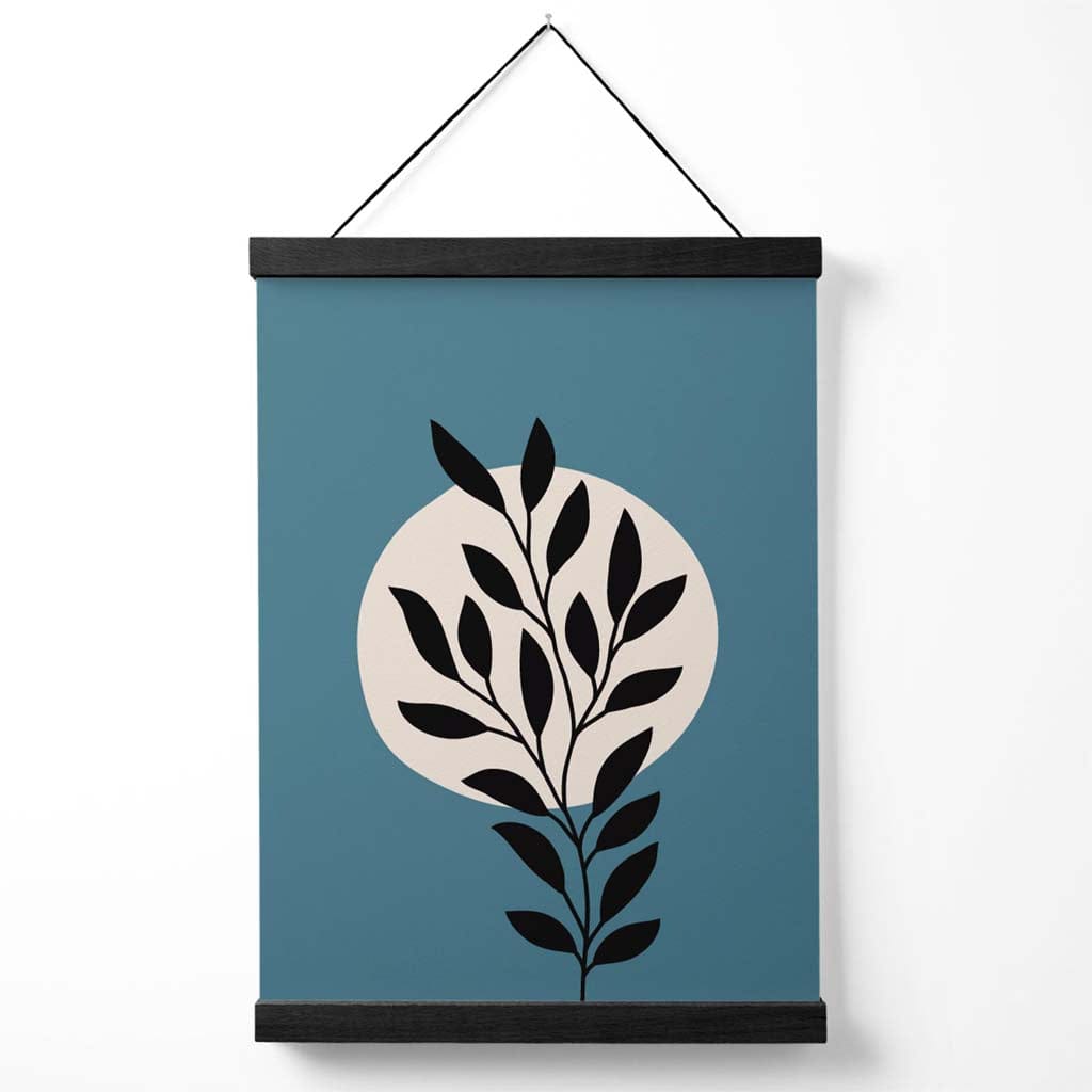 Boho Grafische Bloemenposter Met Hanger 0