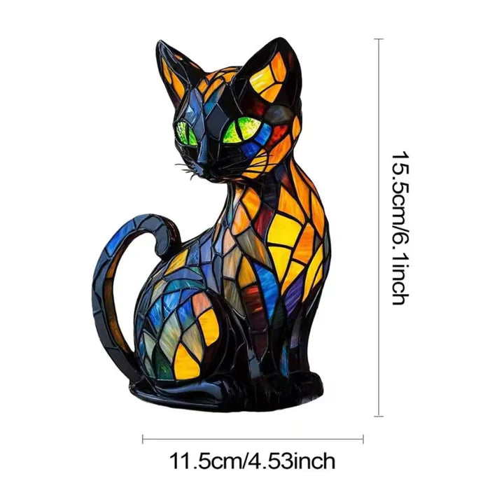 Tafellamp met kattendesign, handgemaakt voor een gezellige sfeer
