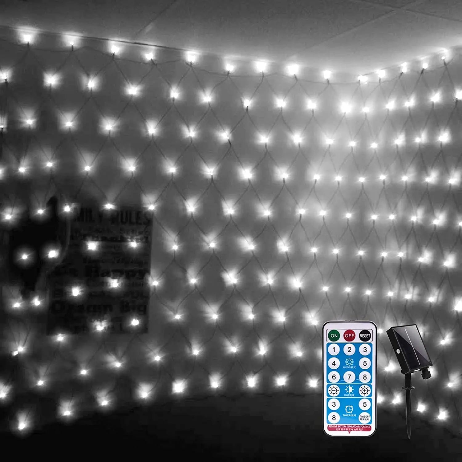 Buiten Kerstverlichting Net met 8 Verlichtingsmodi voor Tuin en Terras 1