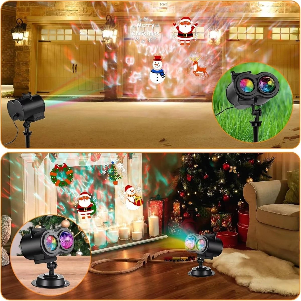 Buiten Kerstverlichtingsprojector met 16 Motieven 6