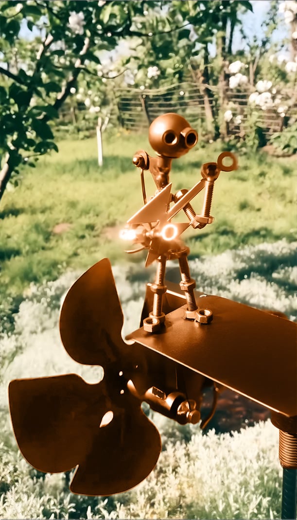 Buiten Kinetisch Beeldhouwwerk Tuinornament Rock Band 3