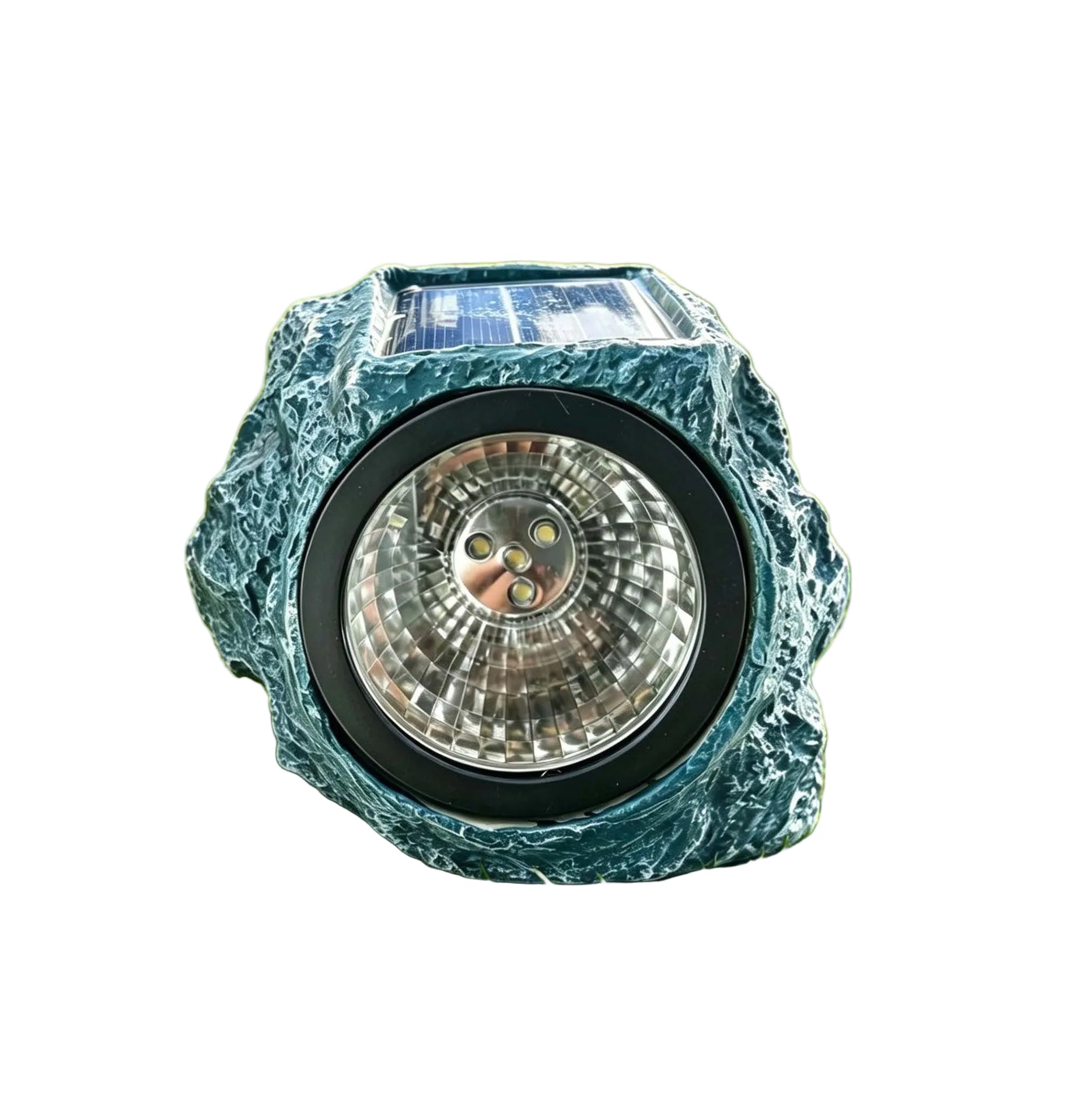 Buiten Tuinspot Zonne-energie Natuurlijke Stenen Look LED Verlichting 0