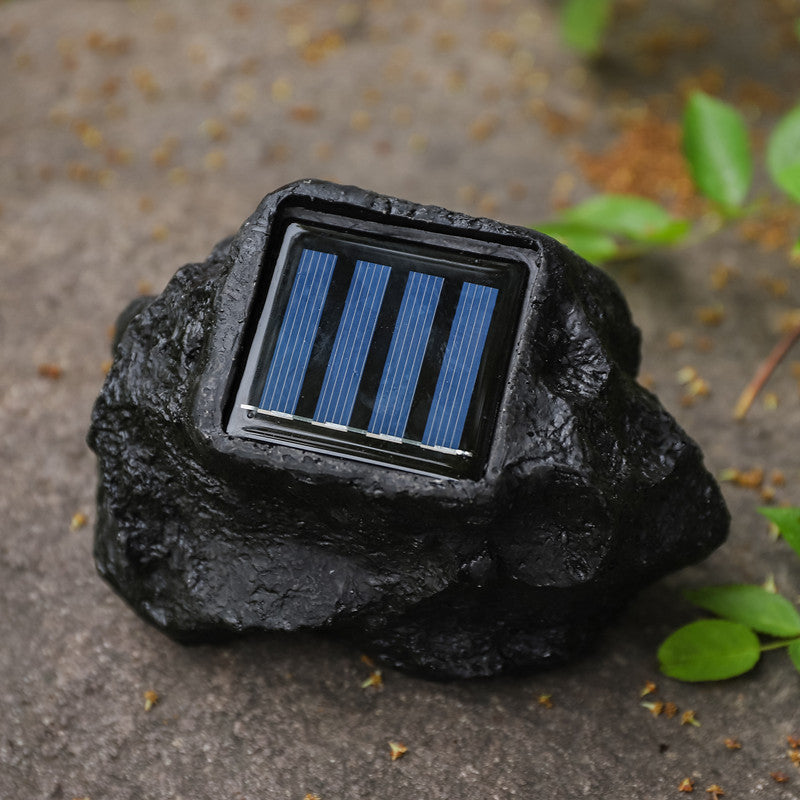 Buiten Tuinspot Zonne-energie Natuurlijke Stenen Look LED Verlichting 3