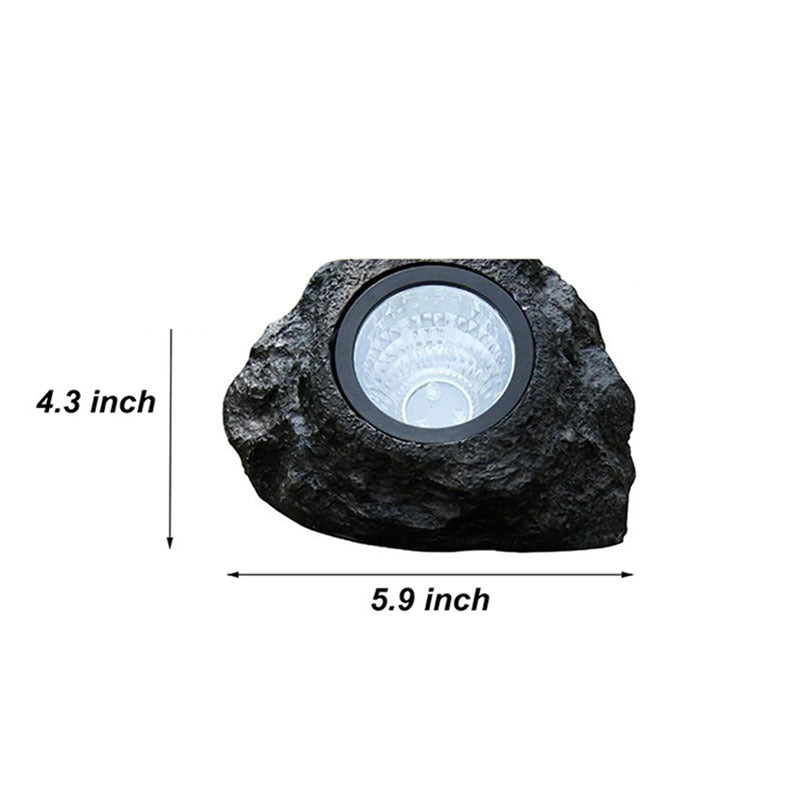 Buiten Tuinspot Zonne-energie Natuurlijke Stenen Look LED Verlichting 5