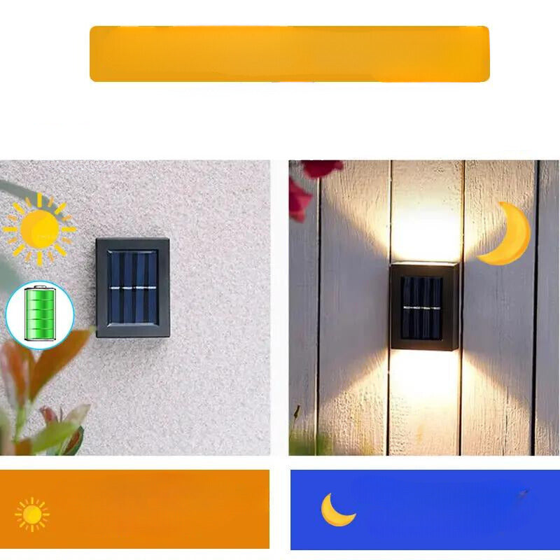 Buiten Wandlamp Zonne-energie Modern Automatische Verlichting 6