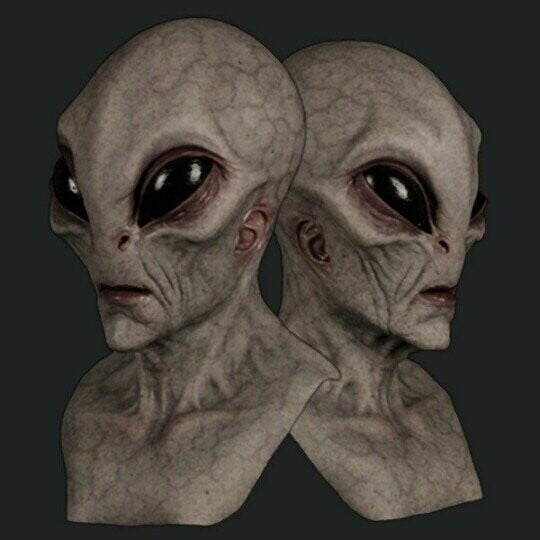 Buitenaards Masker Realistisch voor Halloween 3