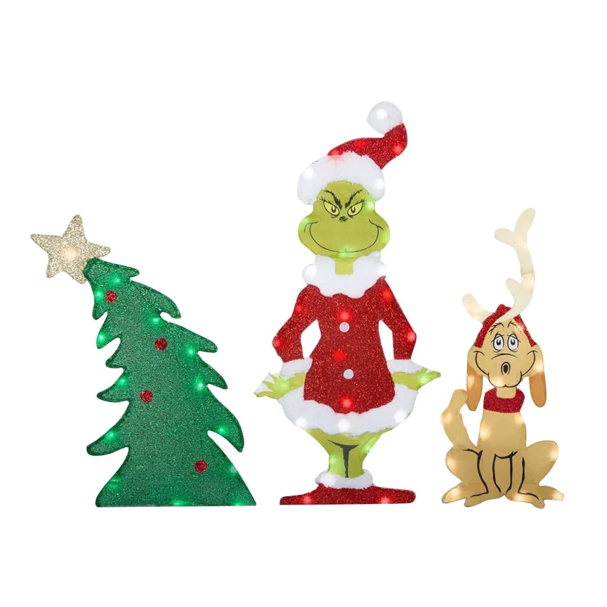 Buitendecoratie Grinch met LED-verlichting 5