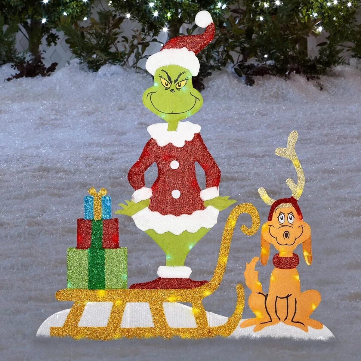 Buitendecoratie Grinch met LED-verlichting 7